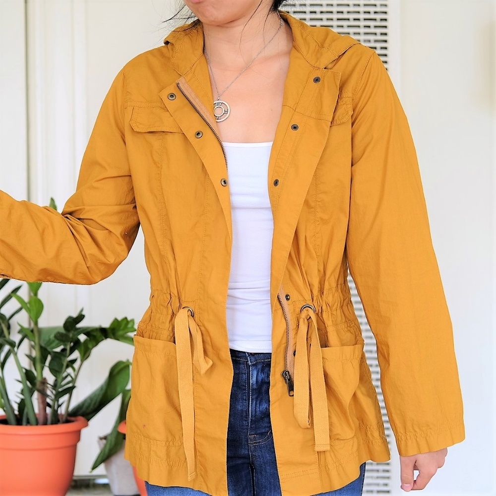 J. Crew Mustard Yellow Utility Jacket